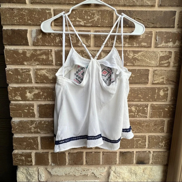 Alice Blue Embroidered Cami Tank Top adjustable straps, Large - Picture 6 of 8